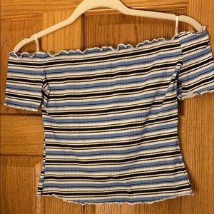 Shein off the shoulder crop top